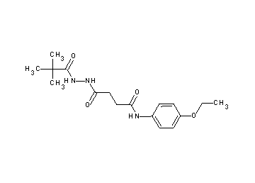 4-[2-(2,2-dimethylpropanoyl)hydrazino]-N-(4-ethoxyphenyl)-4-oxobutanamide