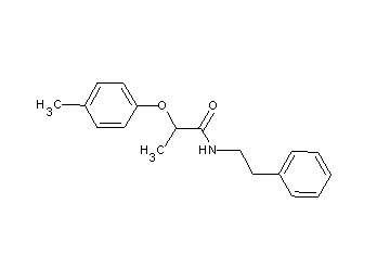 2-(4-methylphenoxy)-N-(2-phenylethyl)propanamide
