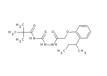 N-({2-[(2-sec-butylphenoxy)acetyl]hydrazino}carbonothioyl)-2,2-dimethylpropanamide