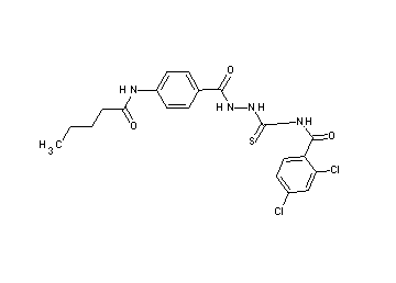 2,4-dichloro-N-({2-[4-(pentanoylamino)benzoyl]hydrazino}carbonothioyl)benzamide - Click Image to Close