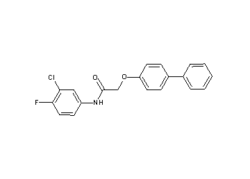 2-(4-biphenylyloxy)-N-(3-chloro-4-fluorophenyl)acetamide