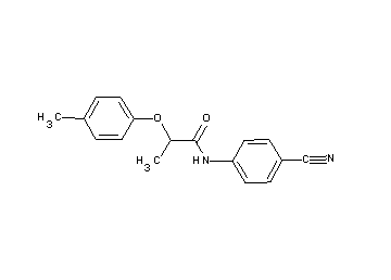 N-(4-cyanophenyl)-2-(4-methylphenoxy)propanamide