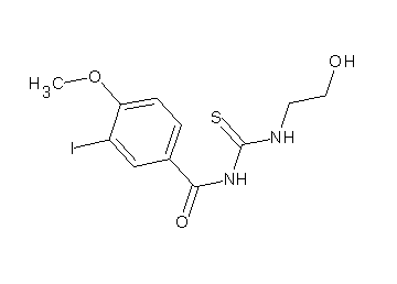 N-{[(2-hydroxyethyl)amino]carbonothioyl}-3-iodo-4-methoxybenzamide