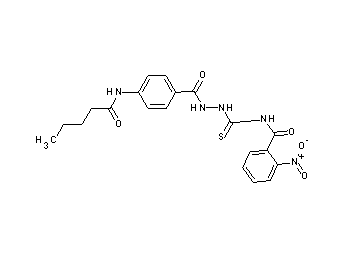 2-nitro-N-({2-[4-(pentanoylamino)benzoyl]hydrazino}carbonothioyl)benzamide