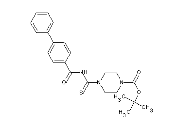 tert-butyl 4-{[(4-biphenylylcarbonyl)amino]carbonothioyl}-1-piperazinecarboxylate