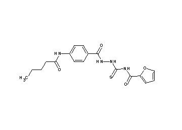 N-({2-[4-(pentanoylamino)benzoyl]hydrazino}carbonothioyl)-2-furamide