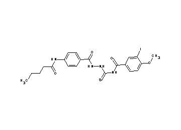 3-iodo-4-methoxy-N-({2-[4-(pentanoylamino)benzoyl]hydrazino}carbonothioyl)benzamide