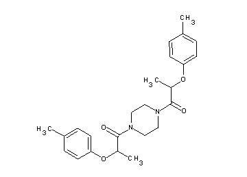 1,4-bis[2-(4-methylphenoxy)propanoyl]piperazine