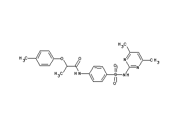 N-(4-{[(4,6-dimethyl-2-pyrimidinyl)amino]sulfonyl}phenyl)-2-(4-methylphenoxy)propanamide