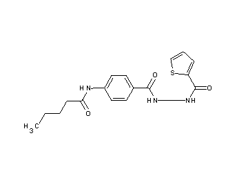 N-(4-{[2-(2-thienylcarbonyl)hydrazino]carbonyl}phenyl)pentanamide