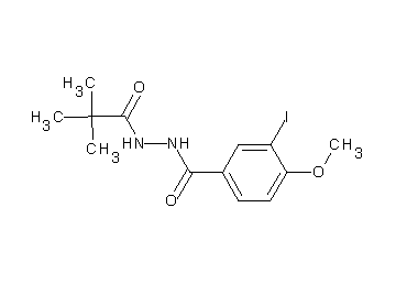 N'-(2,2-dimethylpropanoyl)-3-iodo-4-methoxybenzohydrazide