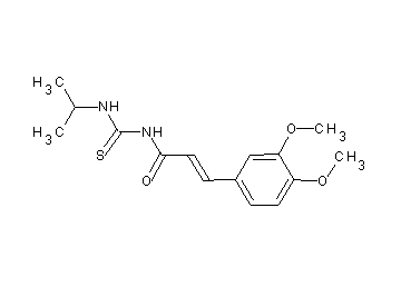 3-(3,4-dimethoxyphenyl)-N-[(isopropylamino)carbonothioyl]acrylamide