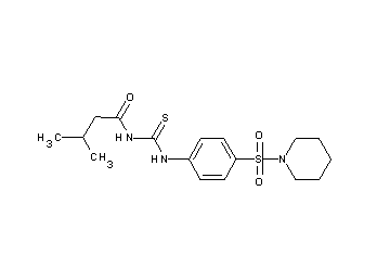 3-methyl-N-({[4-(1-piperidinylsulfonyl)phenyl]amino}carbonothioyl)butanamide