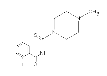 2-iodo-N-[(4-methyl-1-piperazinyl)carbonothioyl]benzamide