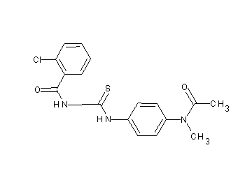 N-[({4-[acetyl(methyl)amino]phenyl}amino)carbonothioyl]-2-chlorobenzamide