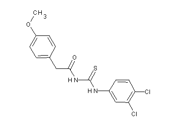 N-{[(3,4-dichlorophenyl)amino]carbonothioyl}-2-(4-methoxyphenyl)acetamide