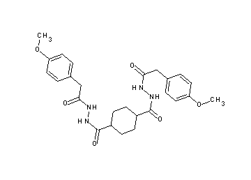 N'1,N'4-bis[(4-methoxyphenyl)acetyl]-1,4-cyclohexanedicarbohydrazide