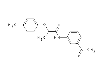 N-(3-acetylphenyl)-2-(4-methylphenoxy)propanamide