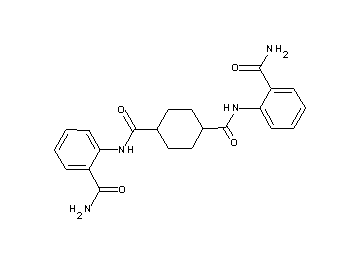 N,N'-bis[2-(aminocarbonyl)phenyl]-1,4-cyclohexanedicarboxamide