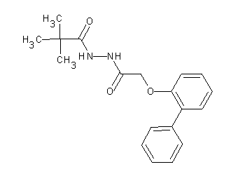 N'-[(2-biphenylyloxy)acetyl]-2,2-dimethylpropanohydrazide - Click Image to Close