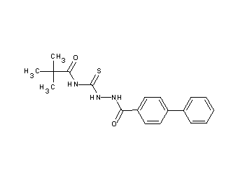 N-{[2-(4-biphenylylcarbonyl)hydrazino]carbonothioyl}-2,2-dimethylpropanamide