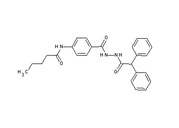 N-(4-{[2-(diphenylacetyl)hydrazino]carbonyl}phenyl)pentanamide