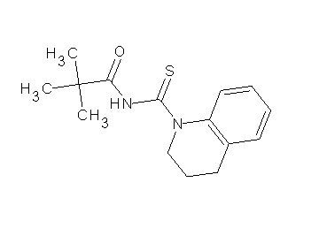 N-(3,4-dihydro-1(2H)-quinolinylcarbonothioyl)-2,2-dimethylpropanamide