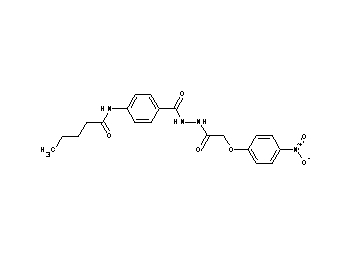 N-[4-({2-[(4-nitrophenoxy)acetyl]hydrazino}carbonyl)phenyl]pentanamide - Click Image to Close