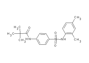 N-(4-{[(2,4-dimethylphenyl)amino]sulfonyl}phenyl)-2,2-dimethylpropanamide