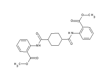 dimethyl 2,2'-[1,4-cyclohexanediylbis(carbonylimino)]dibenzoate