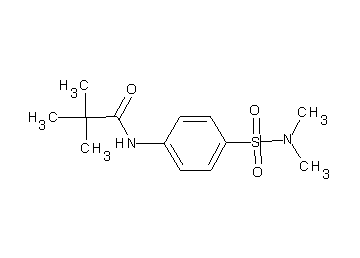 N-{4-[(dimethylamino)sulfonyl]phenyl}-2,2-dimethylpropanamide