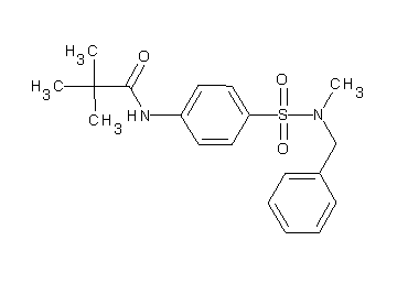 N-(4-{[benzyl(methyl)amino]sulfonyl}phenyl)-2,2-dimethylpropanamide