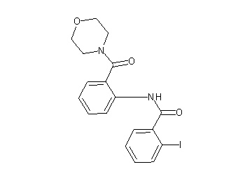 2-iodo-N-[2-(4-morpholinylcarbonyl)phenyl]benzamide