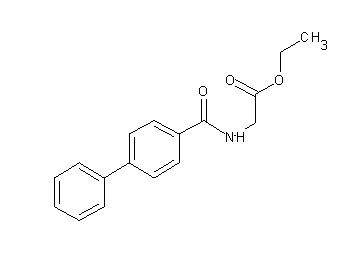 ethyl N-(4-biphenylylcarbonyl)glycinate