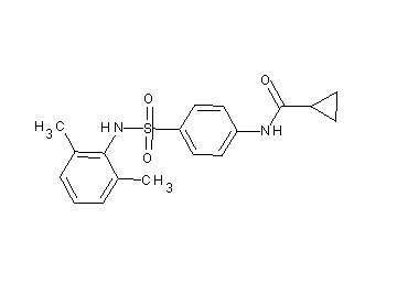 N-(4-{[(2,6-dimethylphenyl)amino]sulfonyl}phenyl)cyclopropanecarboxamide