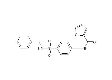 N-{4-[(benzylamino)sulfonyl]phenyl}-2-thiophenecarboxamide - Click Image to Close