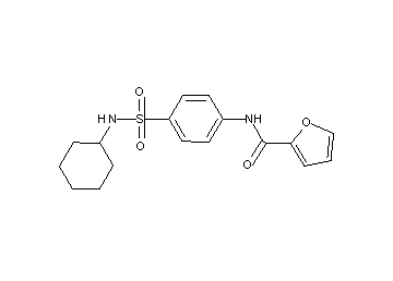 N-{4-[(cyclohexylamino)sulfonyl]phenyl}-2-furamide