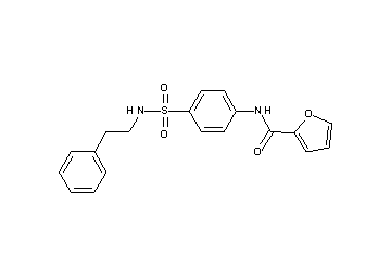 N-(4-{[(2-phenylethyl)amino]sulfonyl}phenyl)-2-furamide - Click Image to Close
