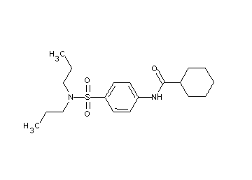 N-{4-[(dipropylamino)sulfonyl]phenyl}cyclohexanecarboxamide