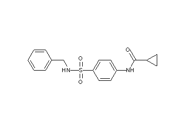 N-{4-[(benzylamino)sulfonyl]phenyl}cyclopropanecarboxamide