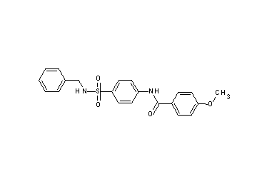 N-{4-[(benzylamino)sulfonyl]phenyl}-4-methoxybenzamide