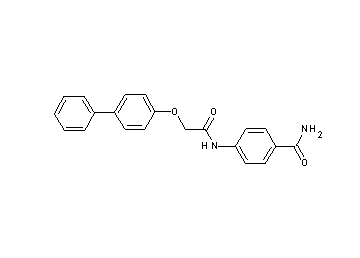 4-{[(4-biphenylyloxy)acetyl]amino}benzamide