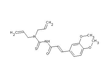 N-[(diallylamino)carbonothioyl]-3-(3,4-dimethoxyphenyl)acrylamide