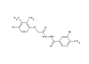 3-bromo-N'-[(4-chloro-2,3-dimethylphenoxy)acetyl]-4-methylbenzohydrazide