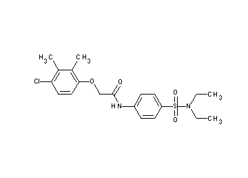 2-(4-chloro-2,3-dimethylphenoxy)-N-{4-[(diethylamino)sulfonyl]phenyl}acetamide