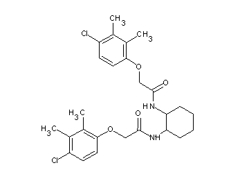 N,N'-1,2-cyclohexanediylbis[2-(4-chloro-2,3-dimethylphenoxy)acetamide]