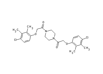 1,4-bis[(4-chloro-2,3-dimethylphenoxy)acetyl]piperazine - Click Image to Close
