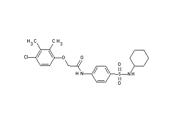 2-(4-chloro-2,3-dimethylphenoxy)-N-{4-[(cyclohexylamino)sulfonyl]phenyl}acetamide
