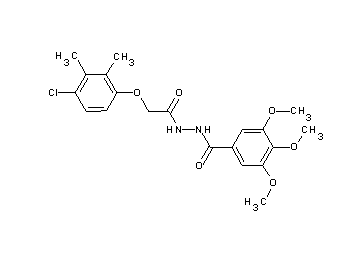 N'-[(4-chloro-2,3-dimethylphenoxy)acetyl]-3,4,5-trimethoxybenzohydrazide