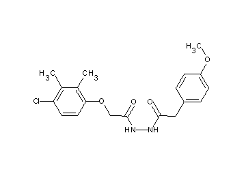 2-(4-chloro-2,3-dimethylphenoxy)-N'-[(4-methoxyphenyl)acetyl]acetohydrazide